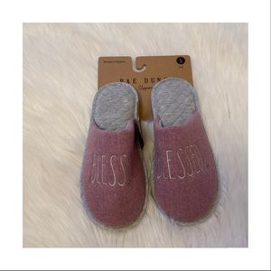 Rae Dunn Blessed Slippers - NWT - Small 5/6